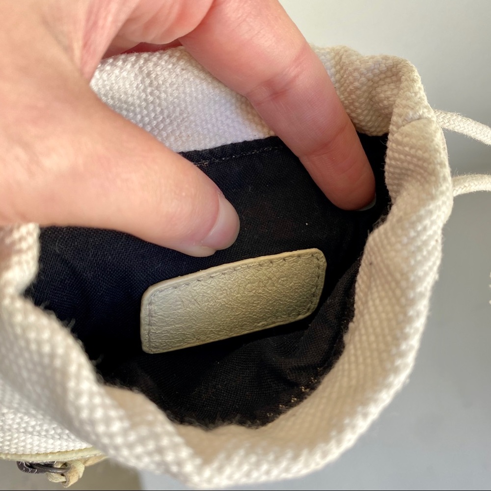 Balenciaga Moto City Wristlet Pouch Bag White Grey - Picture 7 of 8